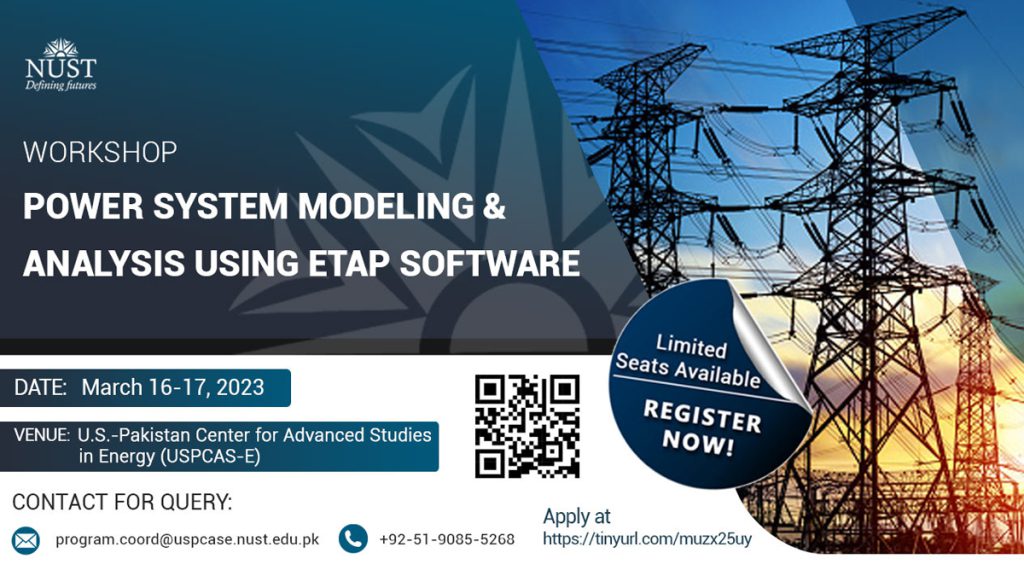 Power Up Your Skills in Power System Modeling and Analysis with etap Software NUST
