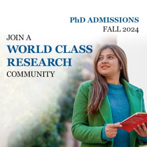 PhD Admissions- Fall 2024