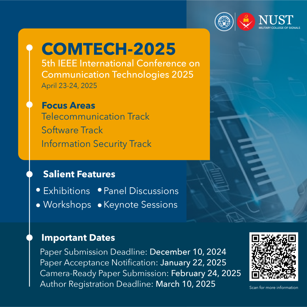 5th IEEE International Conference on Communication Technologies | NUST