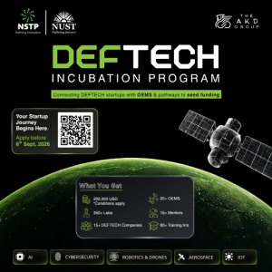 NUST NSTP Opens DEFTECH Incubation Program for Defence & Dual-Use Tech Startups